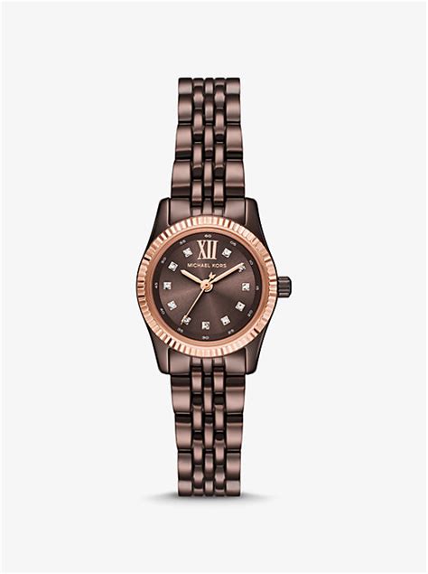 michael kors espresso watch|Petite Lexington Pavé Espresso.